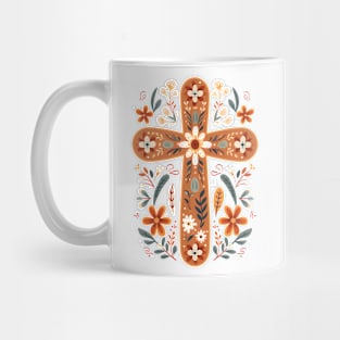 Scandinavian Folk Art Cross Mug
